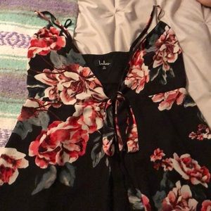 Lulus floral wrap dress